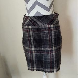 Women's Size 4 Eddie Bauer Plaid Fall Pencil Skirt